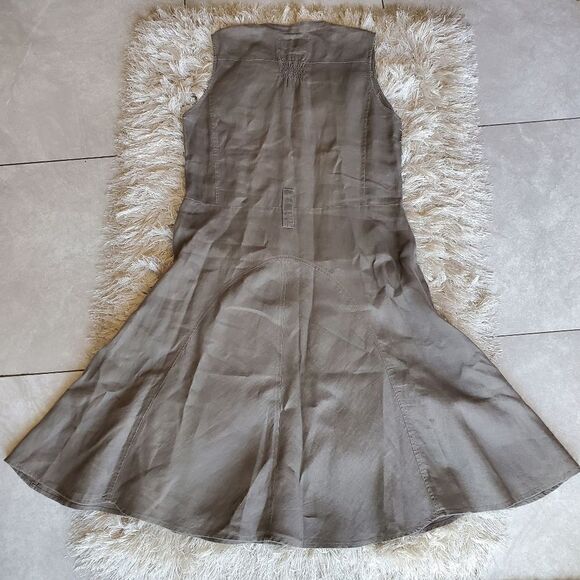 Malvin Hamburg I Love Linen Dress Button Down Size Medium Coastal  Casual - Picture 12 of 13